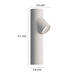 Elegant Slim Profile LED Outdoor Wall Sconce, Energy-Saving, No Strobe, Perfect for Courtyards, Pathways, and Natural Landscapes-ErisView-7