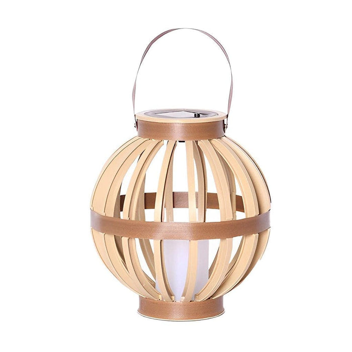 Elegant Solar-Powered Outdoor Lantern with IP65 Waterproof Rating, Imitation Rattan Design, and Portable Handle for Garden and Patio Lighting-ErisView-7