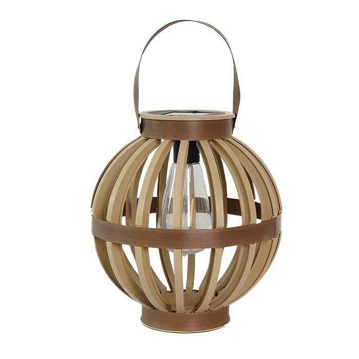 Elegant Solar-Powered Outdoor Lantern with IP65 Waterproof Rating, Imitation Rattan Design, and Portable Handle for Garden and Patio Lighting-ErisView-8