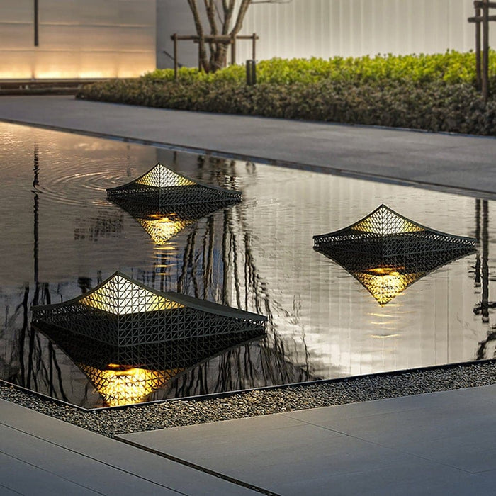 Elegant Stainless Steel Solar Outdoor Light with Asian-Style Engraving, Waterproof, Rust-Proof, High Efficiency for Warm and Lively Landscapes-ErisView-5