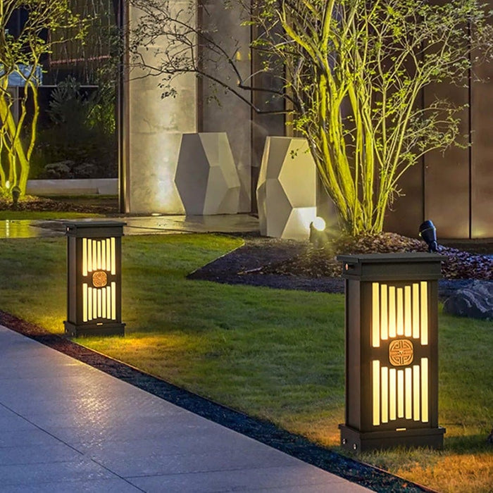 Elegant Traditional Grill Design Landscape Lighting with High-Efficiency LED for Warm, Retro-Inspired Garden, Courtyard, and Walkway Illumination-ErisView-1