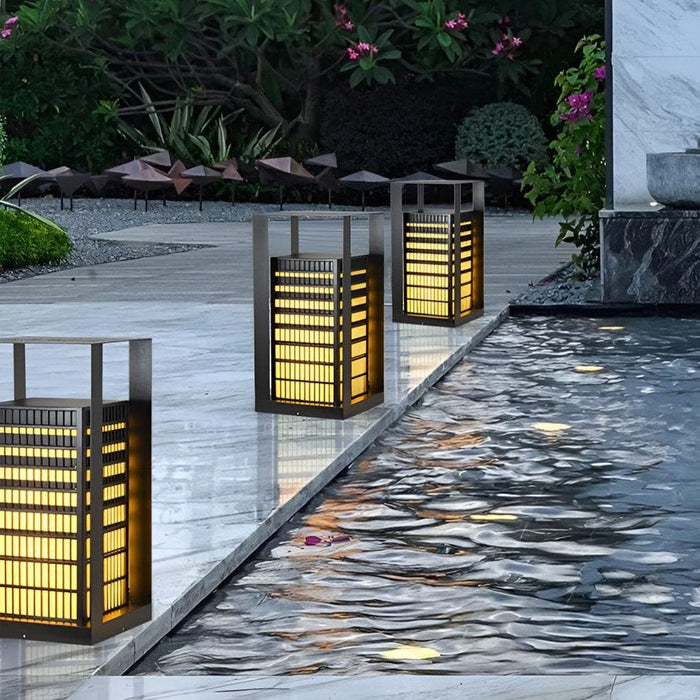 Elegant Waterproof Metal Pathway Light with High Transmittance Lampshade for Garden, Lawn, Courtyard, and Pool, Durable Outdoor Decoration-ErisView-5