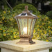 Elegant Waterproof Outdoor Lamp with Glass and Metal Design, Available in Wired and Solar Options, Auto-Charging Solar Lights for Night Use-ErisView-20