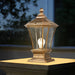 Elegant Waterproof Outdoor Lamp with Glass and Metal Design, Available in Wired and Solar Options, Auto-Charging Solar Lights for Night Use-ErisView-3