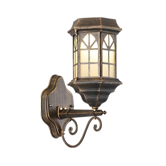 Elegant Waterproof Solar Outdoor Wall Light with Metal and Glass Design, Automatic Day/Night Sensor, Energy-Saving for Courtyard and Patio-ErisView-10