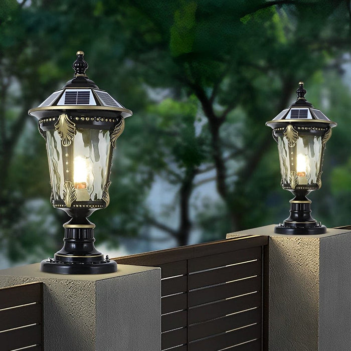 Elegant and Durable Solar & Wired Post Cap Lights with Remote Control, High Transmittance, Rustproof, Waterproof for Fence, Gate, Garden, Park-ErisView-1