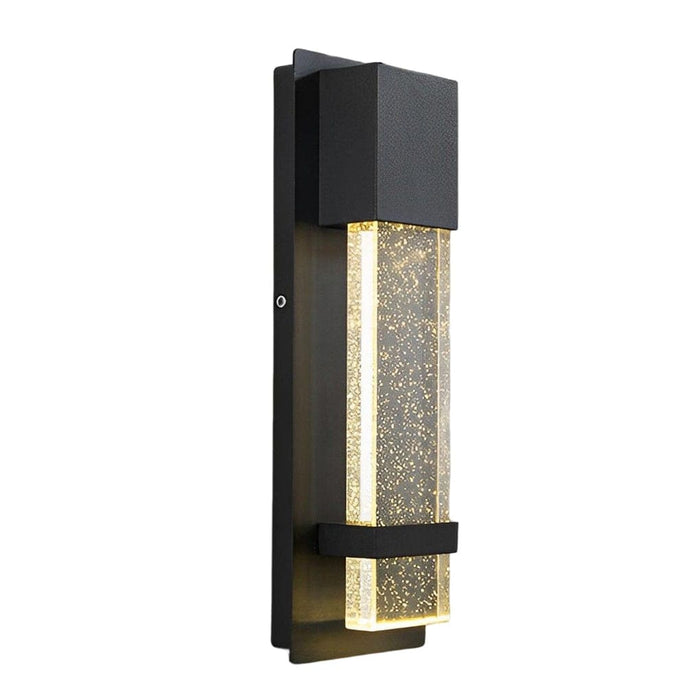 Energy-Efficient Aluminum Outdoor Wall Light with Motion Sensor and Crystal Bubble Glass Lampshade, Waterproof and Rust-Resistant Porch Light-ErisView-12