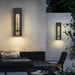 Energy-Efficient Black Bubble Outdoor Wall Lamp with Metal Body and Bubble Glass Shade, Waterproof, Rustproof, and Light-Controlled Options Available-ErisView-13