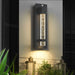 Energy-Efficient Black Bubble Outdoor Wall Lamp with Metal Body and Bubble Glass Shade, Waterproof, Rustproof, and Light-Controlled Options Available-ErisView-14