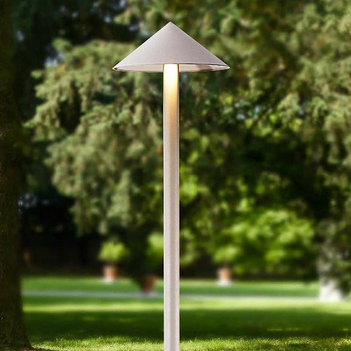 Energy-Efficient LED Outdoor Post Light with Classic Umbrella Shade for Patios, Gardens, and Driveways, Weather-Resistant and Eye-Friendly-ErisView-12