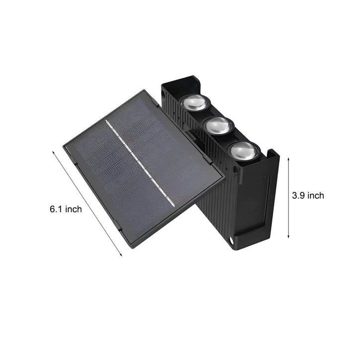 Energy-Efficient LED Wall Washer Light with Solar-Powered Automatic On/Off, High Brightness, and Unique Decorative Design for Outdoor Use-ErisView-4