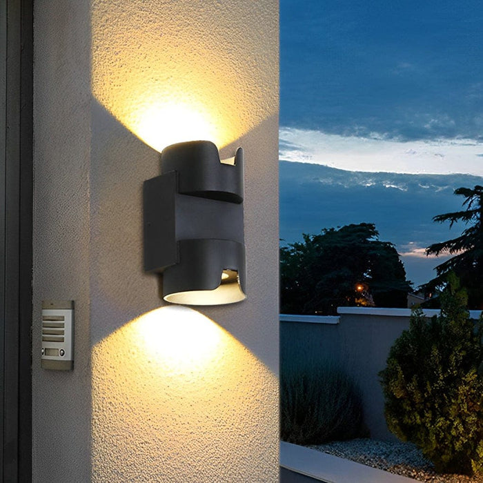 Energy-Efficient Waterproof Aluminum Wall Lamp with COB Light Source, High Transmittance Lens, and Artistic Design for Outdoor Use-ErisView-3