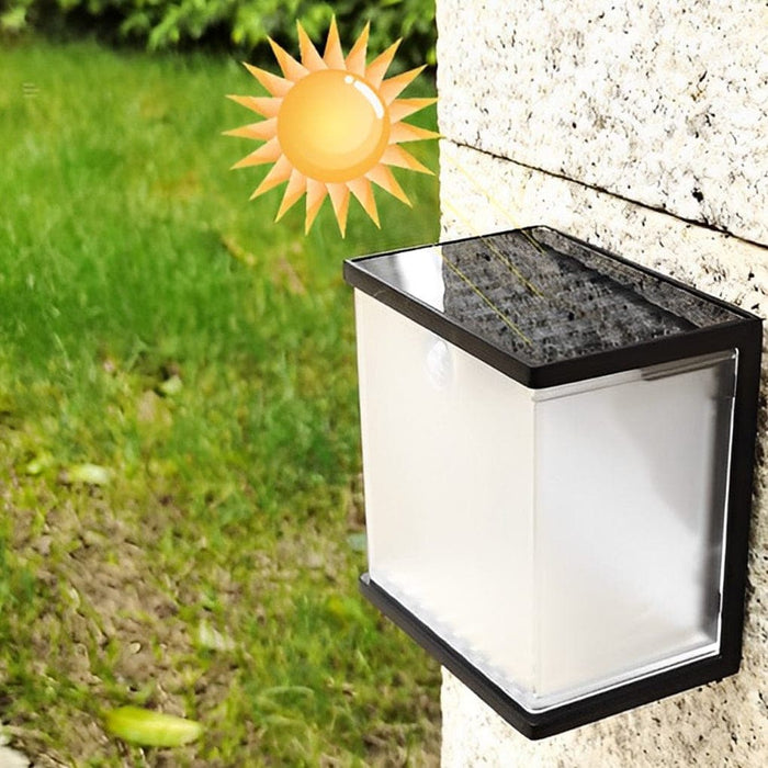 Energy-Saving Solar Outdoor Light with Motion Sensor and Intelligent Light Control, Ideal for Garden, Wall, and Step Lighting-ErisView-5