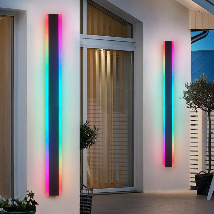 Energy-Saving Waterproof RGB LED Outdoor Wall Lights, Durable Stainless Steel & Acrylic, Dimmable for Courtyard, Villa, Shop & More-ErisView-22