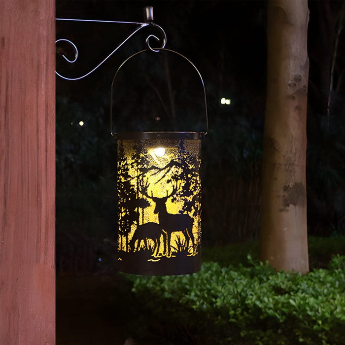 Exquisitely Carved Solar Lantern with Dual Engraved Pictures, Fast Charging, Long Battery Life, and Handle for Easy Hanging or Table Placement-ErisView-4