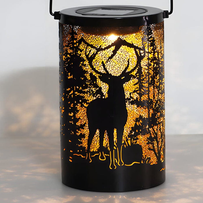 Exquisitely Carved Solar Lantern with Dual Engraved Pictures, Fast Charging, Long Battery Life, and Handle for Easy Hanging or Table Placement-ErisView-5