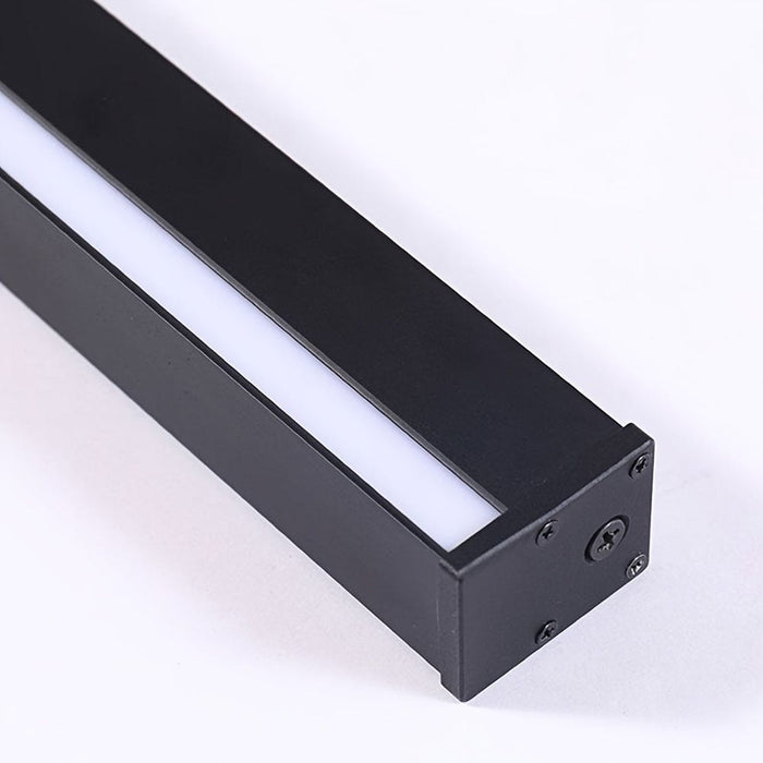 Exterior LED Wall Light Sconce, Modern Black LED Line Strip Wall Light, Indoor Outdoor Strip Wall Light-ErisView