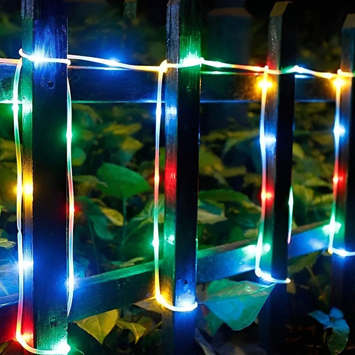 Flexible Solar Powered LED Strip Lights for Outdoor Decoration, Waterproof, Energy Efficient, Perfect for Festivals, Parties, and Landscaping-ErisView-13