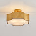 Gold LED Flush Mount Ceiling Light, Semi Flush Mount Ceiling Light Chandelier for Bedrooms Kitchen Living Room-ErisView