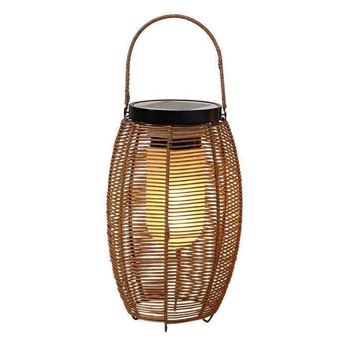 Hand Woven Rattan Solar Outdoor Lantern with High Transmittance Acrylic Lampshade, Energy Efficient LED Light, and Durable Weather-Resistant Design-ErisView-10