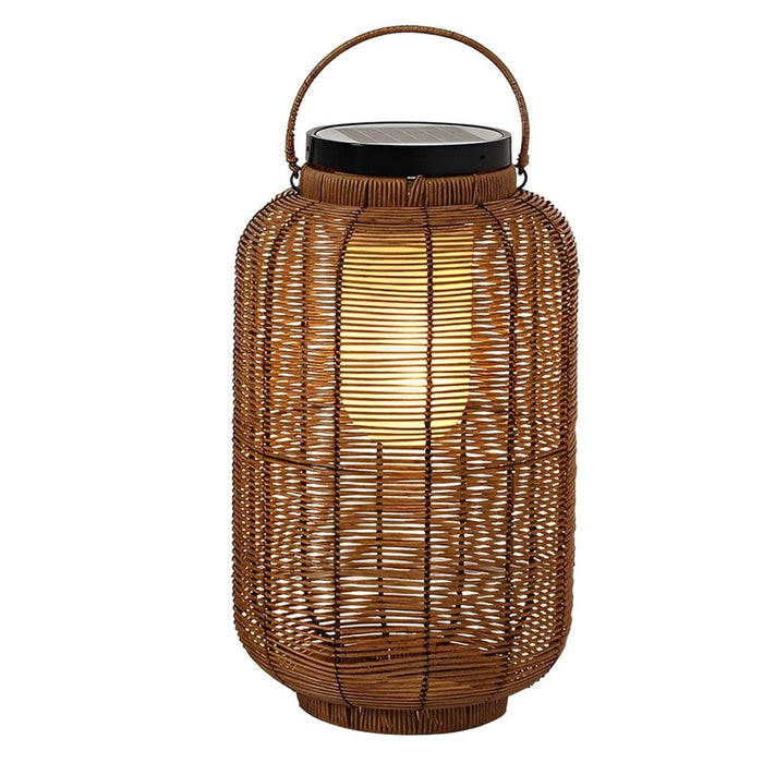 Hand Woven Rattan Solar Outdoor Lantern with High Transmittance Acrylic Lampshade, Energy Efficient LED Light, and Durable Weather-Resistant Design-ErisView-11