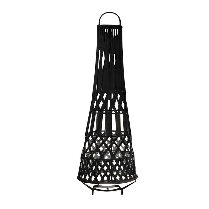 Handwoven Rattan Solar Floor Lamp, Eco-Friendly, Waterproof, and Durable Outdoor Lighting in Three Sizes and Power Options-ErisView-7