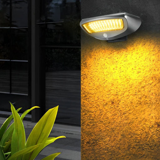 High-Efficiency Solar Garden Lights with Adjustable Lamp Head and Motion Sensor, 150° Sensing Range, 10m Distance, 4 Lighting Modes-ErisView-1