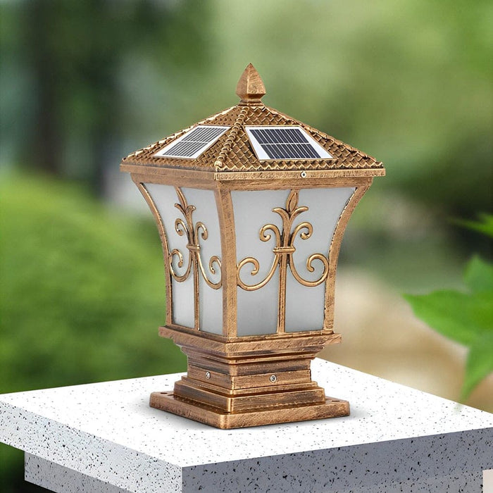 High Efficiency Solar Garden Lights with Frosted Acrylic Lampshade, Rustproof Aluminum Body, and Waterproof Design for Yard, Park, and Fence Lighting-ErisView-15