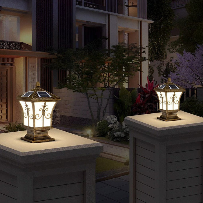 High Efficiency Solar Garden Lights with Frosted Acrylic Lampshade, Rustproof Aluminum Body, and Waterproof Design for Yard, Park, and Fence Lighting-ErisView-13