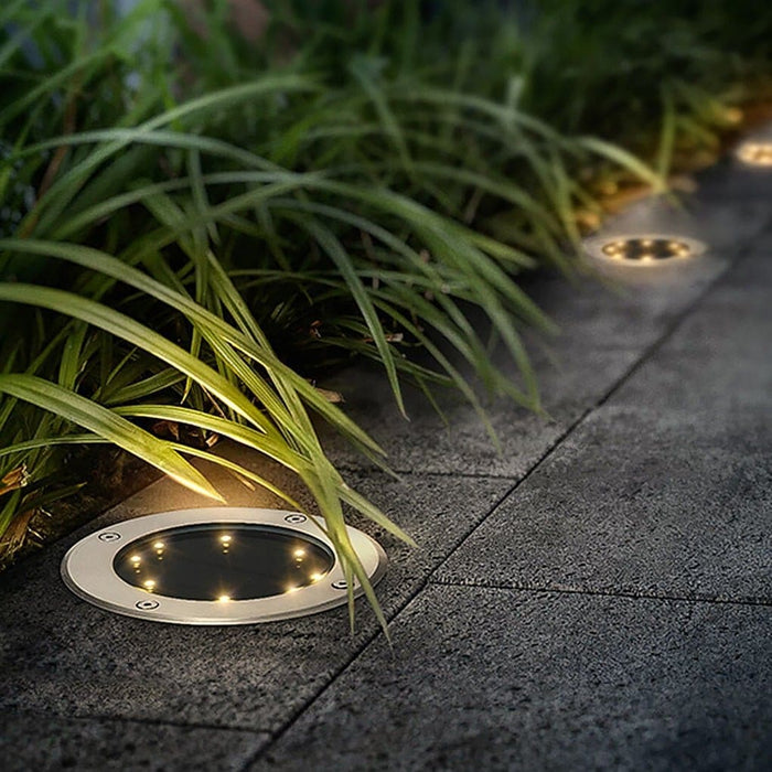 High-Efficiency Solar Outdoor Garden Lights with Tempered Glass Shade, Easy Installation, Waterproof, and Manual Power Switch for Extended Lifespan-ErisView-3