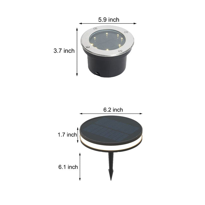 High-Efficiency Solar Outdoor Garden Lights with Tempered Glass Shade, Easy Installation, Waterproof, and Manual Power Switch for Extended Lifespan-ErisView-7