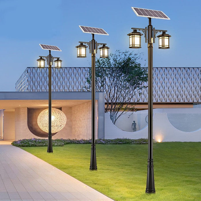 High-Efficiency Solar Outdoor Post Lights with Remote Control, 3 Color Temperatures, Waterproof Aluminum Body, 8-14 Hours Runtime, Fast Charging-ErisView-4