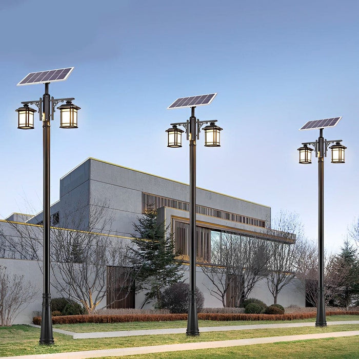 High-Efficiency Solar Outdoor Post Lights with Remote Control, 3 Color Temperatures, Waterproof Aluminum Body, 8-14 Hours Runtime, Fast Charging-ErisView-5