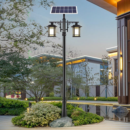 High-Efficiency Solar Outdoor Post Lights with Remote Control, 3 Color Temperatures, Waterproof Aluminum Body, 8-14 Hours Runtime, Fast Charging-ErisView-1