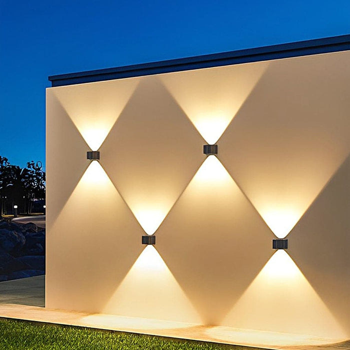 High-Efficiency Solar Outdoor Wall Light with Adjustable Beam Angle, Bright LED, Energy-Saving, and Unique Up-Down Lighting Effects for American Homes-ErisView-4