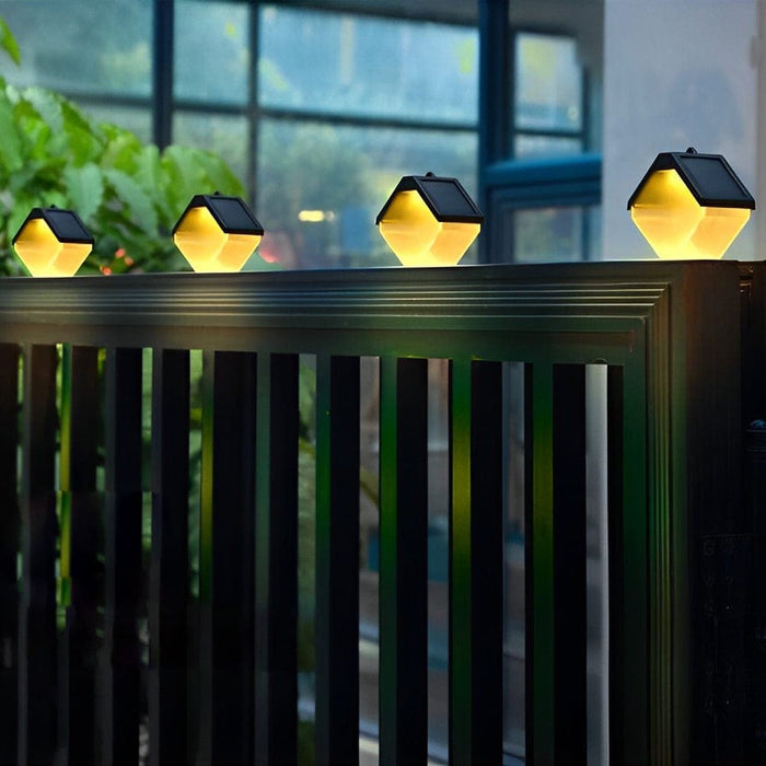 High-Efficiency Solar Outdoor Wall Light with Fast Charging, Intelligent Light Sensing, Durable Acrylic Lampshade, and 8-Hour Illumination-ErisView-8