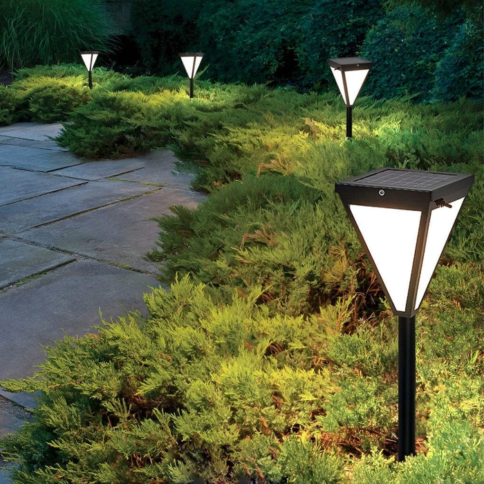 High-Efficiency Solar Pathway Light with Polycrystalline Silicon Panel, Thickened Acrylic Lampshade, and Waterproof Metal Body for Durable Outdoor Use-ErisView-5