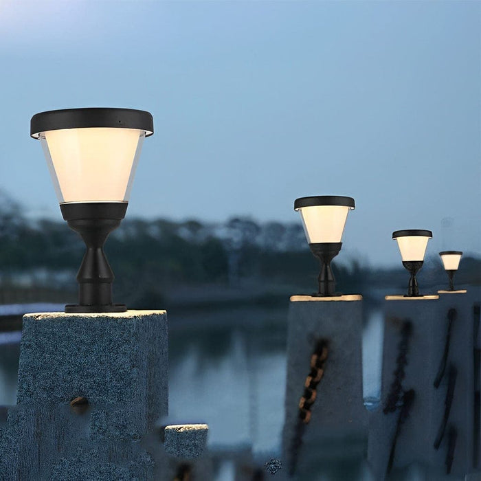 High-Efficiency Solar Post Light with 20% Conversion Rate, Anti-Overcharge Design, Rust-Proof Aluminum, and Durable PC Lampshade for Outdoor Use-ErisView-5