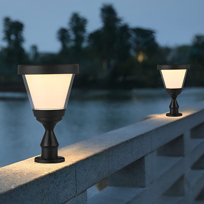 High-Efficiency Solar Post Light with 20% Conversion Rate, Anti-Overcharge Design, Rust-Proof Aluminum, and Durable PC Lampshade for Outdoor Use-ErisView-1