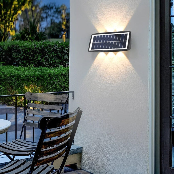 High-Efficiency Solar-Powered Rectangular Outdoor Wall Washer Light, Durable ABS Material, Fast Charging, Unique Up and Down Lighting Effect-ErisView-13