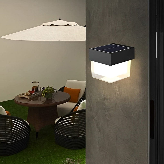 High-Efficiency Solar Wall Lamp with LED Lights, Waterproof, Easy Installation, Energy-Saving for Porch, Patio, Balcony, and Outdoor Use-ErisView-1