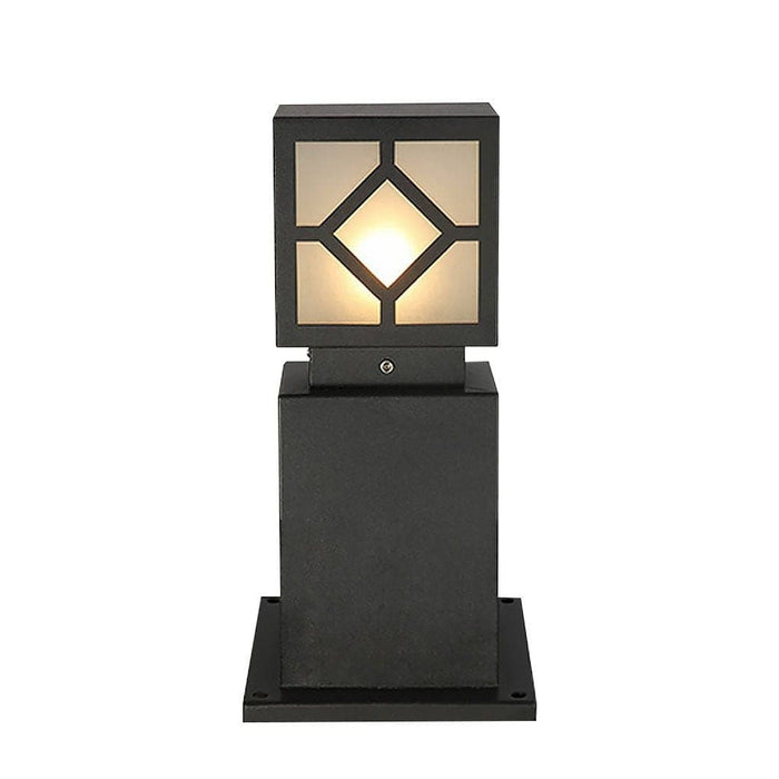 High Transparency Frosted Glass Square Outdoor Light, Elegant Lawn Lamp for Garden, Patio, Walkway, Driveway, Warm and Comfortable Atmosphere-ErisView-12