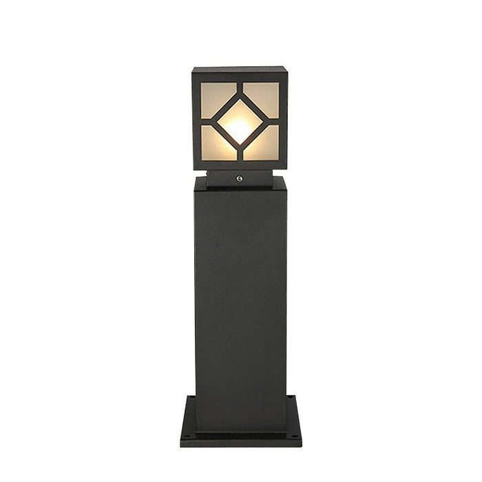 High Transparency Frosted Glass Square Outdoor Light, Elegant Lawn Lamp for Garden, Patio, Walkway, Driveway, Warm and Comfortable Atmosphere-ErisView-13