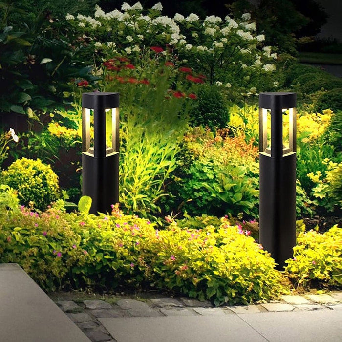 IP54 Waterproof Hollow Solar Pathway Lights with Aluminum Structure and Acrylic Lampshade for Garden, Patio, Walkway, and Driveway-ErisView-2