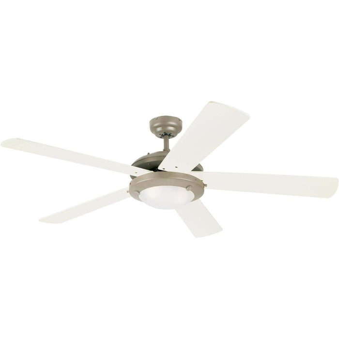 Indoor Brushed Ceiling Fan with Light, Mid Century Modern Ceiling Fan-3-ErisView