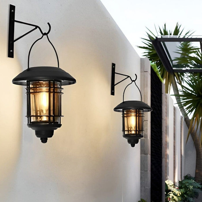 Industrial Style Solar Powered Outdoor Wall Light, Waterproof, Rust Proof, Automatic On/Off, Perfect for Porch, Patio, Garage, Balcony, Garden-ErisView-4