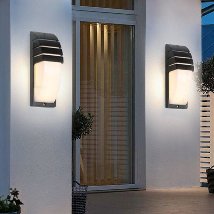 Intelligent Motion Sensor Outdoor Wall Lamp with IP65 Waterproof Double Layer Lampshades, Energy-Saving Porch Light for Any Weather-ErisView-2