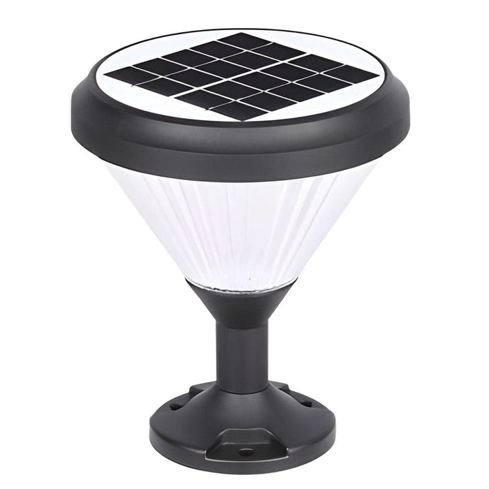 Intelligent Solar Deck Post Light with Unique Lampshade Design, High Light Transmittance, Fast Charging, and Automatic Night Lighting for Outdoor Use-ErisView-14