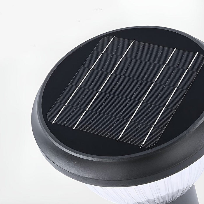 Intelligent Solar Deck Post Light with Unique Lampshade Design, High Light Transmittance, Fast Charging, and Automatic Night Lighting for Outdoor Use-ErisView-11