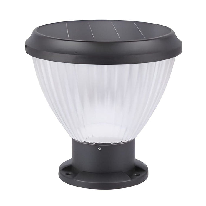 Intelligent Solar Deck Post Light with Unique Lampshade Design, High Light Transmittance, Fast Charging, and Automatic Night Lighting for Outdoor Use-ErisView-9